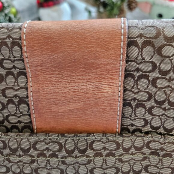 Coach Signature Hudson Commuter Messenger Bag - GUC Tan/Brown - Picture 11 of 11